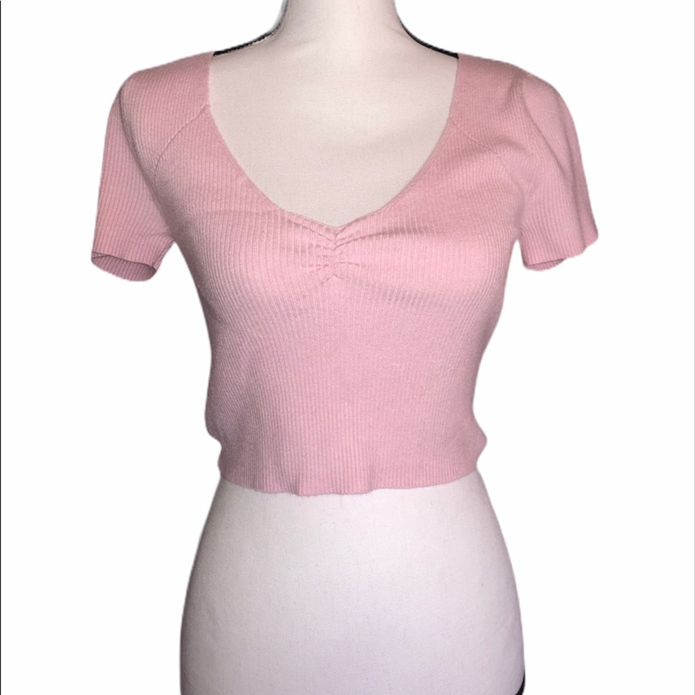 Pink LA Hearts Crop Top